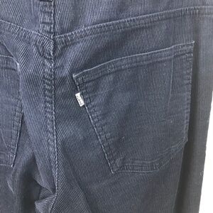 vintage 70's white tag Levi's cords mens 34w 36ins navy blue
